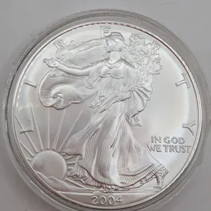 2004 American Silver Eagle $1 Brilliant Uncirculated (1 oz Fine Silver, Protective Capsule)