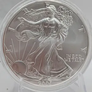 2005 American Silver Eagle $1 Brilliant Uncirculated (1 oz Fine Silver, Protective Capsule)