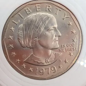 1979-P Susan B. Anthony Dollar $1 First Year Issue Lightly Circulated / About Uncirculated (AU)