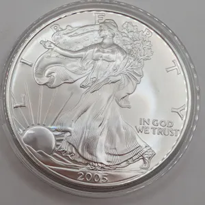 2005 American Silver Eagle $1 Brilliant Uncirculated (1 oz Fine Silver, Protective Capsule)