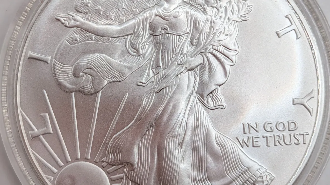 2004 American Silver Eagle $1 Brilliant Uncirculated (1 oz Fine Silver, Protective Capsule)
