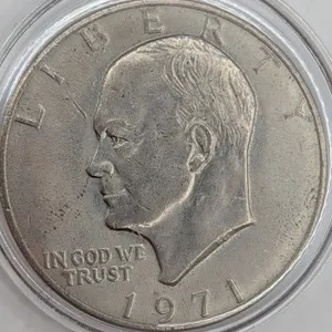 1971-D Eisenhower Clad Dollar - Circulated Condition - First Year of Issue