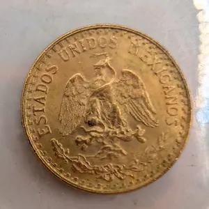 1945 Mexico Gold Dos Pesos ($2 Pesos) - Brilliant Uncirculated (0.0482 oz Actual Gold Weight)