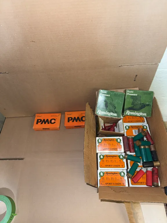 Remington 12 gage rounds bird shot and center fire cartridges
