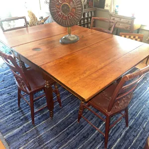 Antique primitive drop leaf table