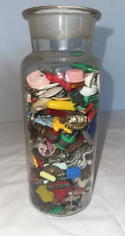 Vintage plastic and metal miniature toys