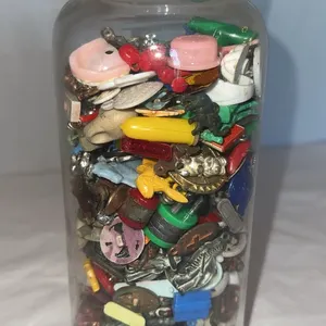 Vintage plastic and metal miniature toys