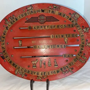 Antique CRESSCO educational board – spelling and math