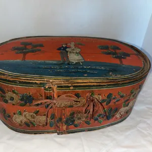 Antique bentwood brides box-early 19th century?