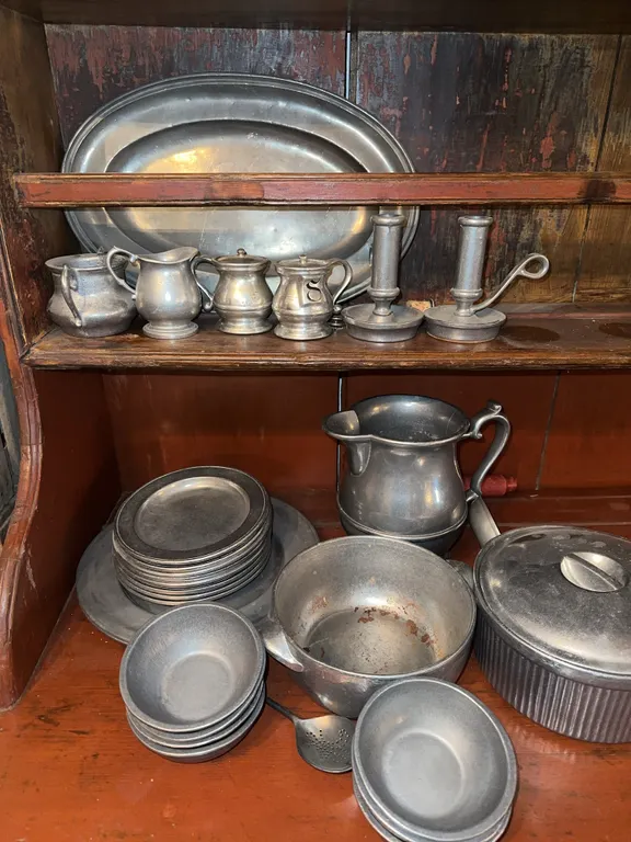 Pewter serveware