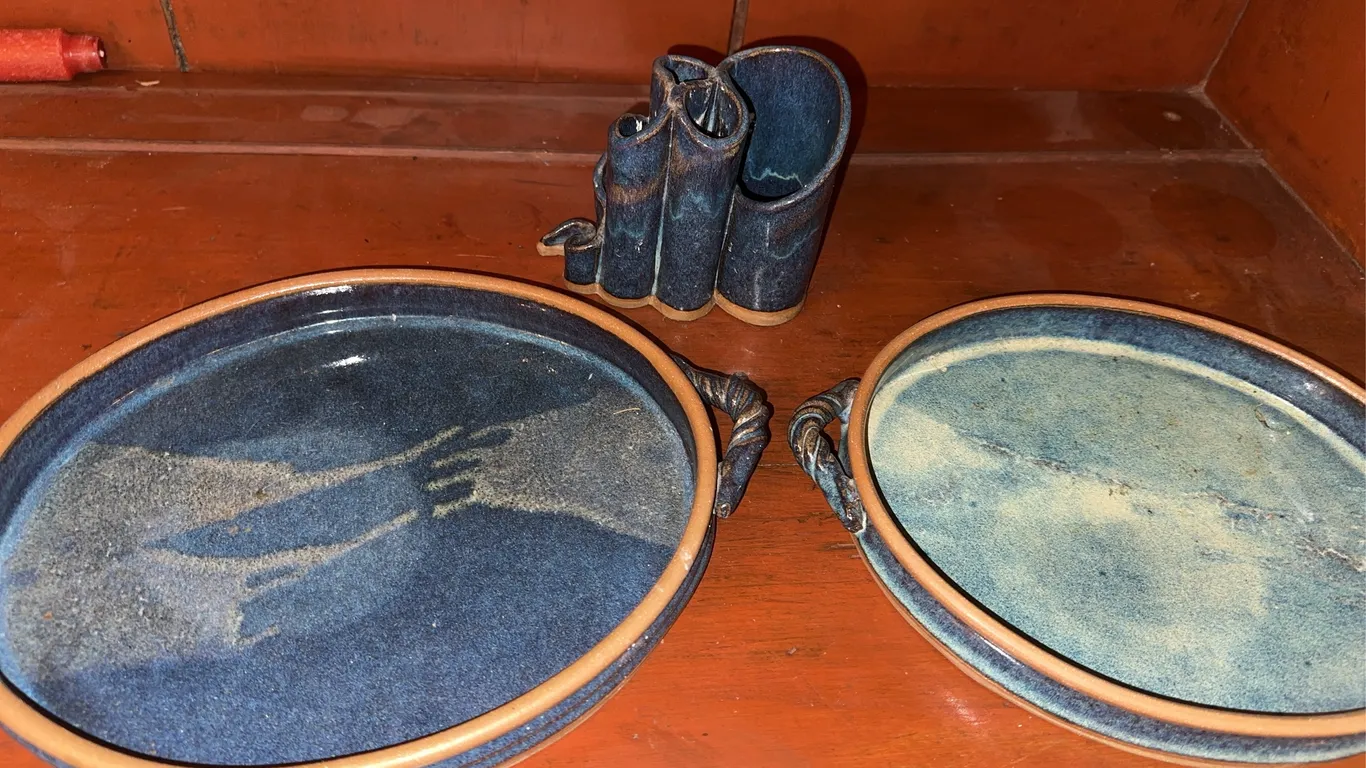 Signed artisan pottery