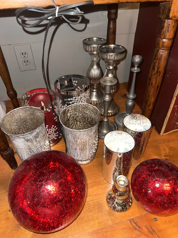 Mercury glass decor