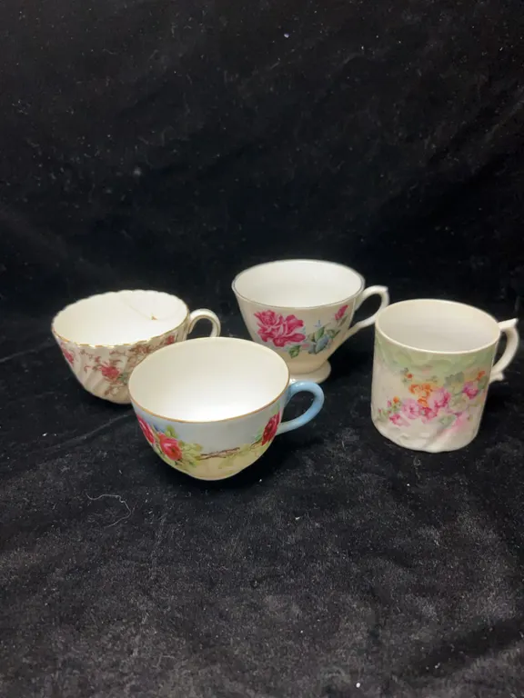 Porcelain Teacups, Mintons, Vienna Austria, China