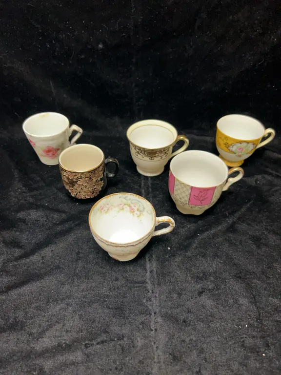 Porcelain Demitasse Cups Haviland Shibata Noritake