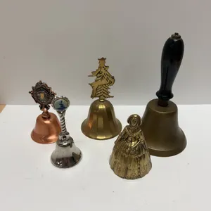 Five Assorted Decorative Metal Bells
