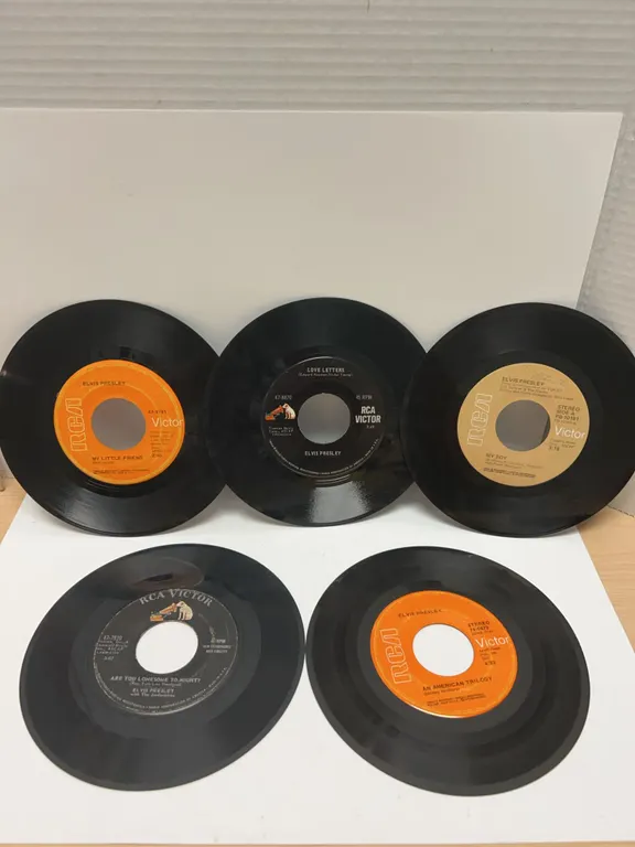 Elvis Presley RCA Victor 45 RPM Vinyl Record Lot (10 Pieces)