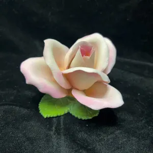 Napoleon Italy Porcelain Rose Flower Figurine