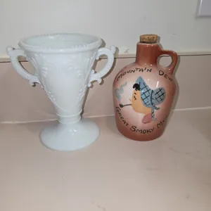 Ozarks Corn-PIPE Likker Moonshine Jug Whisky Hillbilly Country Cabin Decor WOMEN & Victorian Urn Mil