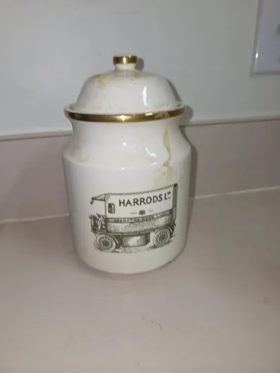 Harrods Van Mason's Ironstone jar