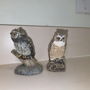 Charles Earnhardt Bronze Wildlife Collection Owl Figurines Assorted Lot of 2