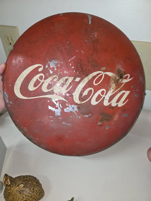 Metal Coca Cola sign