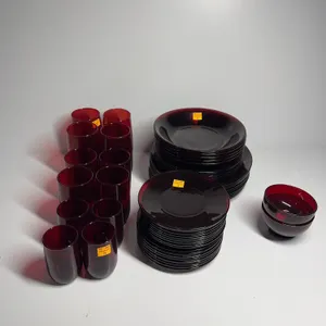 51 pieces of ruby dishes