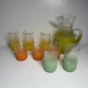 9 piece pitcher and glass cents
