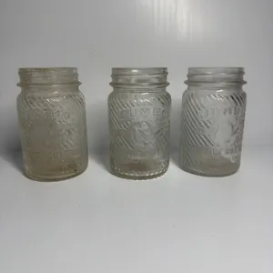 3 Jumbo Peanut Butter Jars