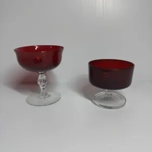 2 Pieces of Red Glassware