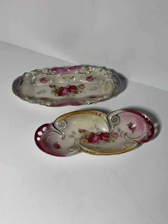 2 German painted pieces