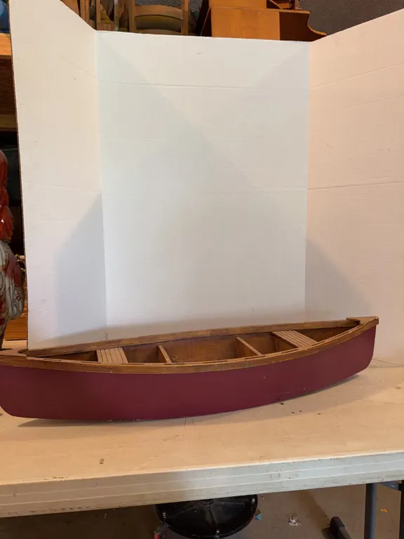 Wooden Canoe 3ft Long