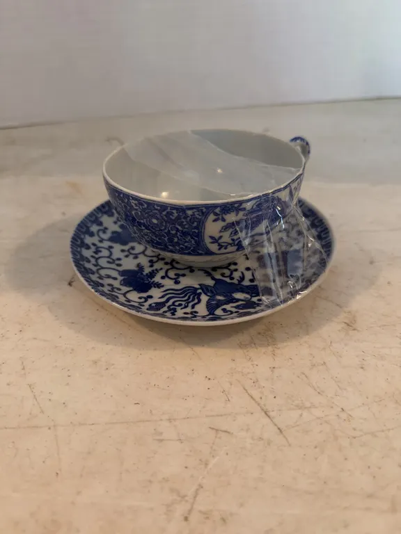 Blue and White Tea Set