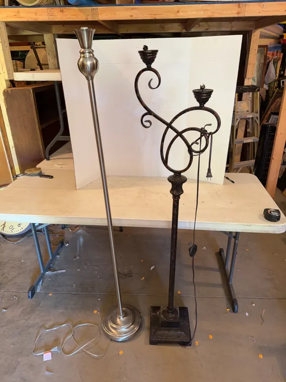 2 Large Lamps 65� Tall
