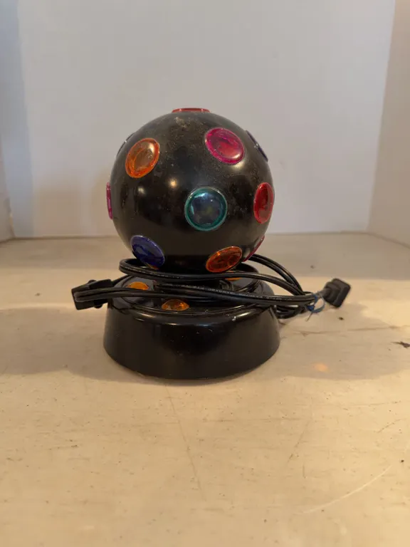 Spinning Electric Disco Ball 7� Tall