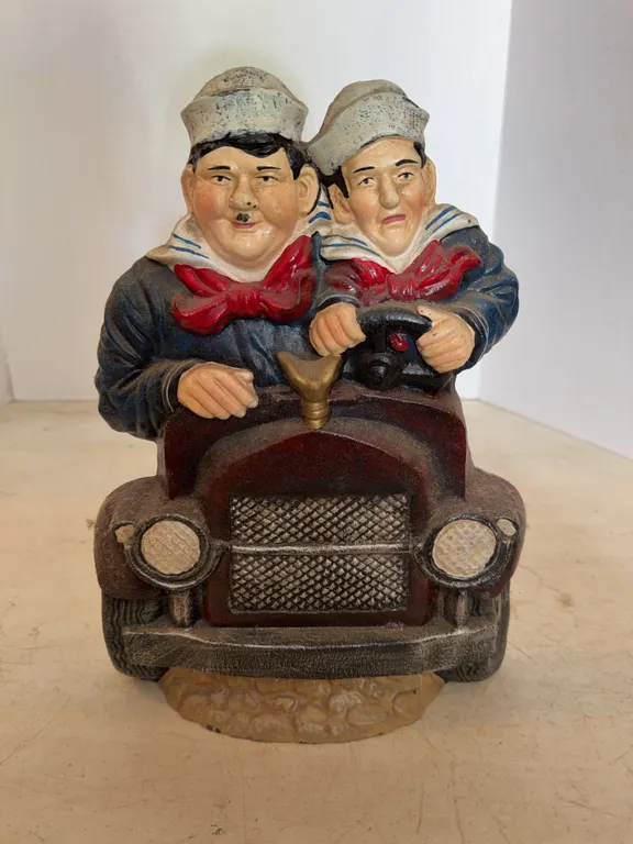 Boys Driving Car Cast Metal Door Stopper 12�