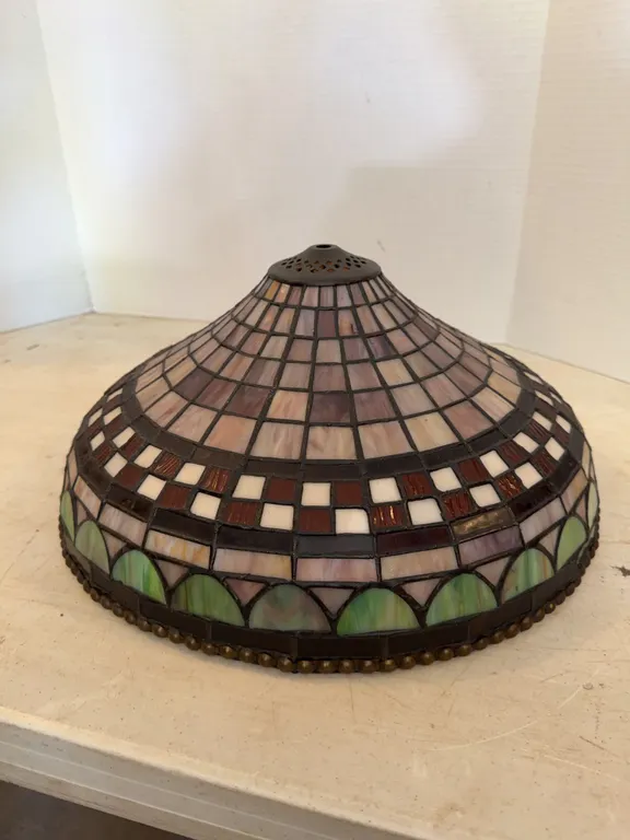 Stained Panel Plastic Light Shade