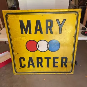 Large Heavy Metal Mary Carter Sign 48�x48�