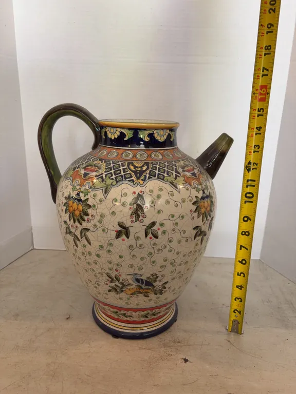Floral Ceramic Pitcher