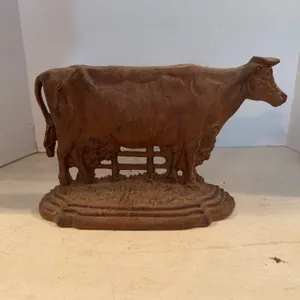 Cast Iron Cow Decoration