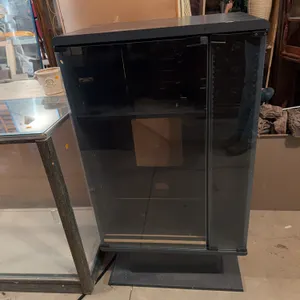 Black Cabinet With Glass Faces 24� x 44� x 15�