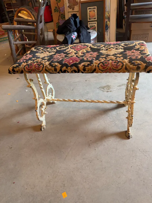 Decorative Bench With Cast Iron Legs 24�x 16�