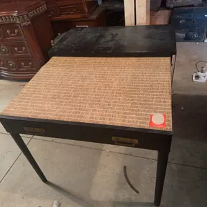 Black Desk With Rollout Table 31� x 38� x 21� (Rollout Table is 30�)