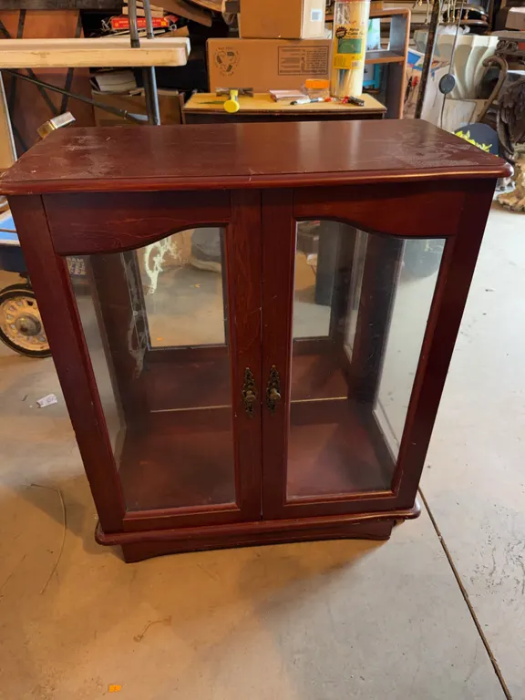 Light Up Small Display Cabinet Shelves Not Included 28� x 24� x 12�