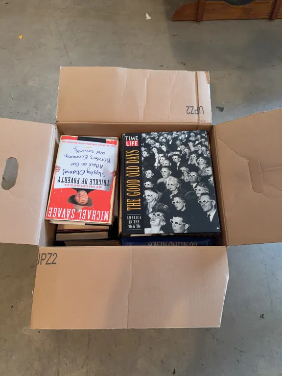 Box Of Various Antique Books