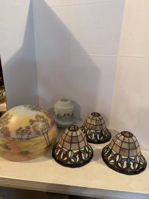 4 Glass Lamp Shades