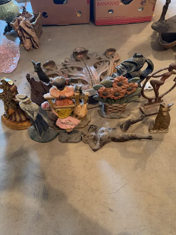 Box Of Various Metal Decoration Pieces