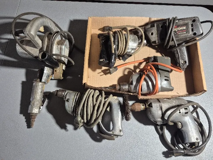 Assorted electric drills