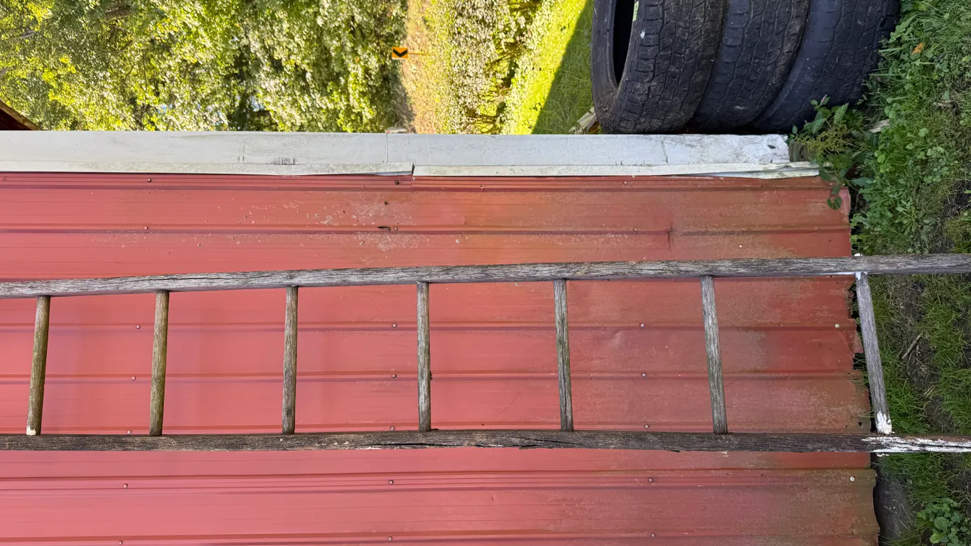 Wooden ladder