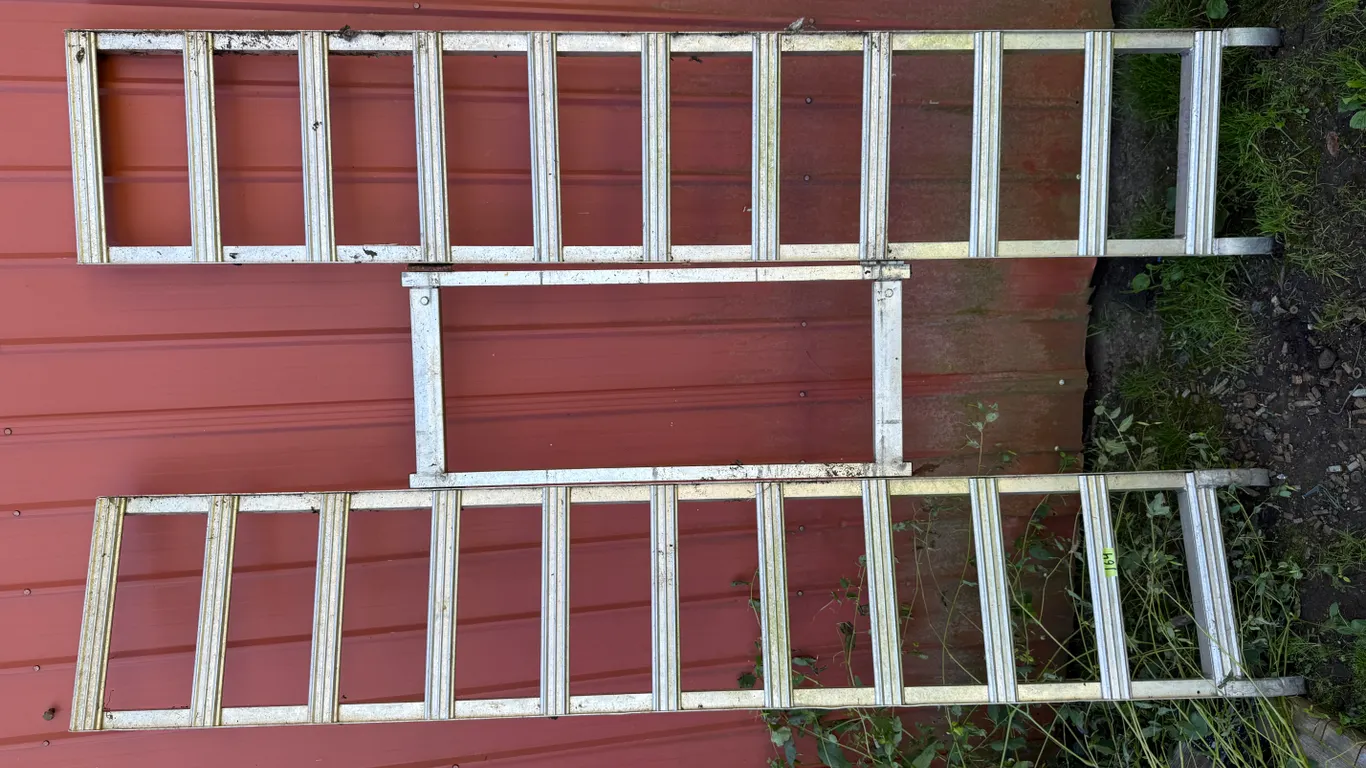 Aluminum ATV ramp.