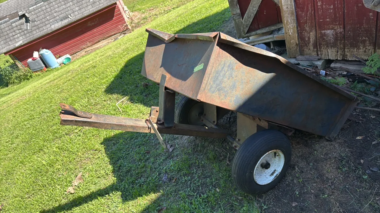 Lawn and garden trailer. A bit rough